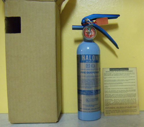 Halon 1211 Fire extinguisher BLUE FIRE QUENCHER MAY NEED RECHARGED ??