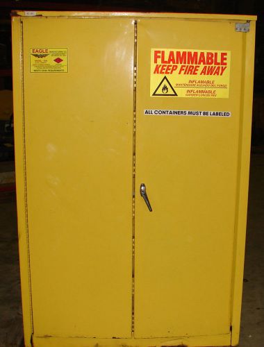 EAGLE 1945 FIRE SAFETY CABINET 45 GALLON 43&#034; X 65&#034; X 18&#034; ***XLNT***