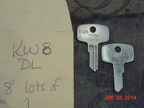 Key blank kw8 locksmith ka8 kawasaki cycle motorcycle fork locks code 265-279 for sale