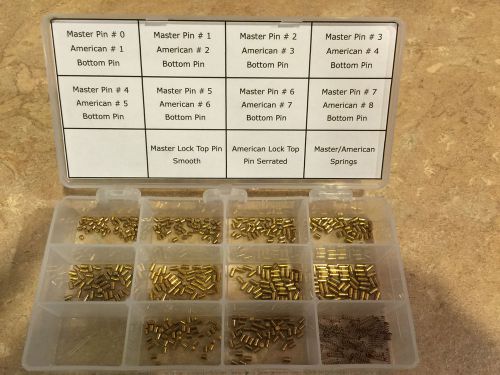 American/master lock pin kit, rekey kit, bottom pin kit, top pins for sale
