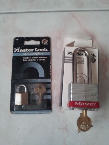 MASTER LOCK 3LHRED Padlock, Steel, Red, Shackle Height 2 In