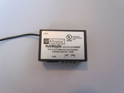 Altronix hubwaydv video balun/combiner for 12vdc cameras g7019074 new for sale