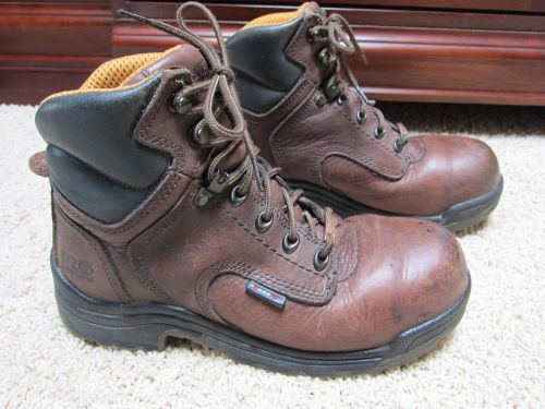 TIMBERLAND PRO SERIES - Steel Toe Boots Womens Size 7.5 M Powerfit