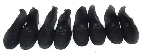 Lot 4 tingley steel toe rubber overshoe size medium large xl black &amp; yellow for sale