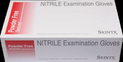 Skintx extra large  nitrile powder-free 5-5.5 mil med. grade exam 10/bx /1/case for sale