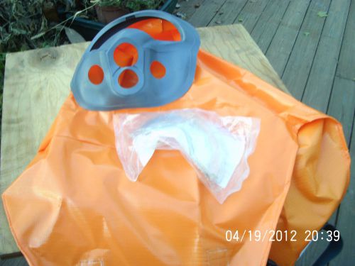 NORTH FULL SAFETY HOOD AND CLEAR LENSE USE WITH REPIRATORY SAND BLAST PAINT ETC
