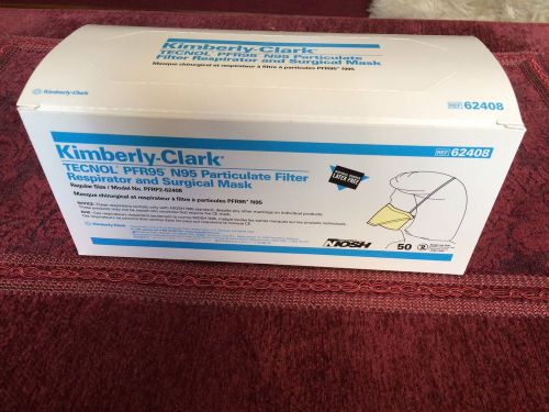 200 Yellow Kimberly-Clark TECNOL PFR95 N95 Filter Respirator Dust Surgical Masks