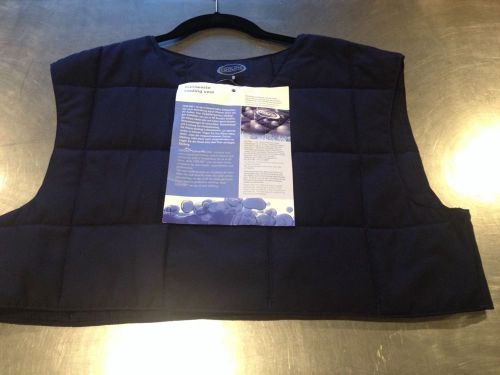 Cooline xl cooling vest navy blue high tech cooling fleece microfiber for sale