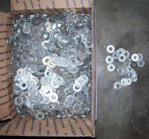 HUGE LOT of 35 pounds of 3/8 inch flat steel washers, All New, Approx 2,400