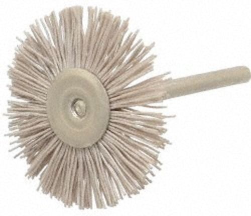 9 new osborn 75770, 1-1/4&#034; x 1/8&#034; stem miniature radial nylon brushes 600 grit for sale