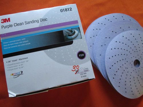 3M_Purple Clean Sanding Disc_01812_6 IN_152MM_ P320_30 UNUSED DISCS
