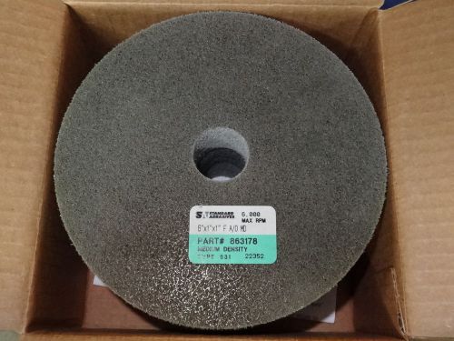 1 new sa standard abrasives 6&#034; x 1&#034; x 1&#034; fin a/o md unitized wheel medium 863178 for sale