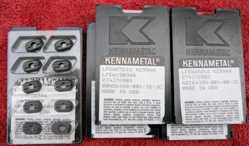 Lot of 50 NEW Kennametal LFEW25212 LFEW150348 grade KC994M Milling Inserts