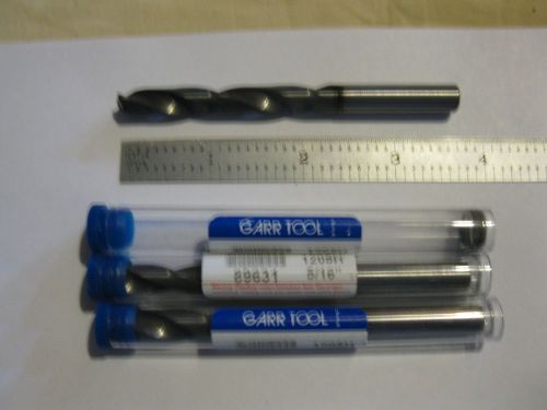 3 new garr  5/16&#034; solid carbide drills.coated.