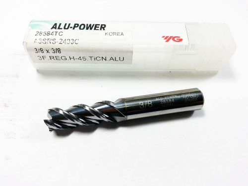 3/8&#034; YG ALU-POWER Carbide TiCN 3 Flute for Aluminum End Mill (N 708)