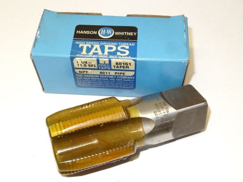New hanson whitney 1-1/4&#034; - 11-1/2 npt 5fl national taper hss pipe tap 60151 usa for sale