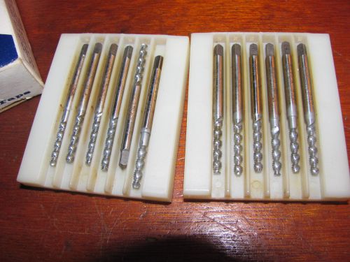 LOT OF 12 BRAND NEW CHROME PLATED SPIRAL POINT 4-48 TAPS , HI SPIRAL , NETCO