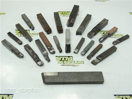 Lot of 21 carbide tipped tool bits 3/8&#034; to 1&#034; carboloy for sale