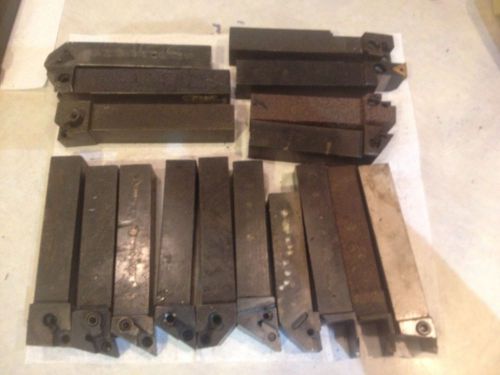 Mixed Lot Damaged Lathe Tool Holders With 1&#034; Tall Shank. All Need Repair