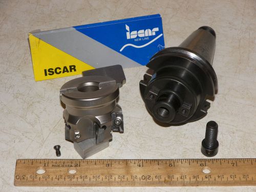 Iscar 2&#034;mill &amp; ct40 &amp; 5x inserts      excelllent! for sale