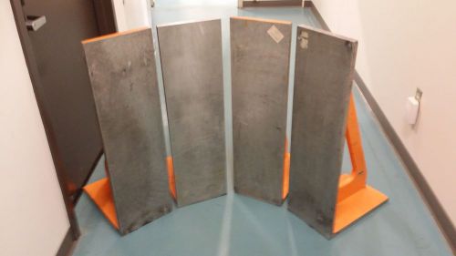 4 Large Aluminum Cast Angle Plates 36x17x10.5 &#034;