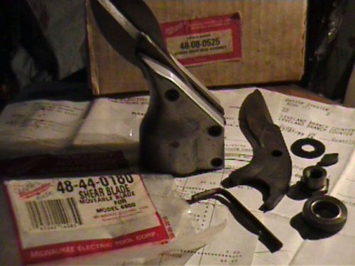 Milwaulkee shear head assembly scissor + shear blade plus parts nib + lot of 2 for sale