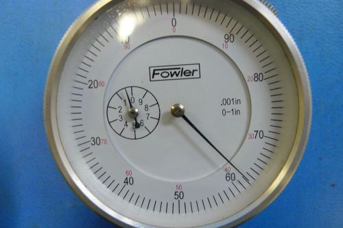 Fowler drop dial indicator .001&#034; range 0-1&#034; dial is 2-1/4&#034; machinist tools *0 for sale