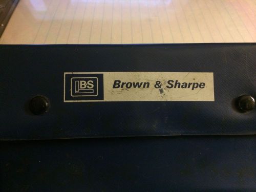Brown &amp; Sharpe Radius Gauge Set