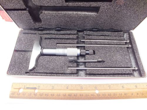 Starrett 445az-3rl micrometer depth gage - made in usa - gauge for sale
