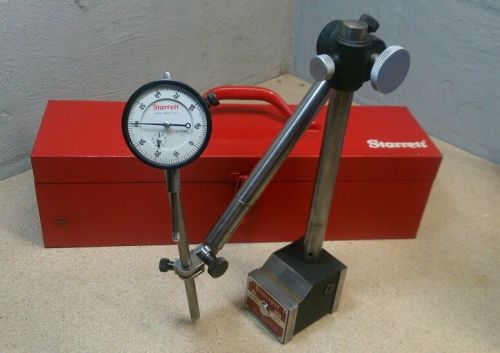 Starrett No. 658 HEAVY DUTY magnetic base with No. 25-441 dial indicator