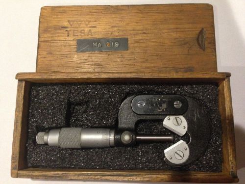 Tesa micrometer .200-.800&#034; 3 fluted for sale
