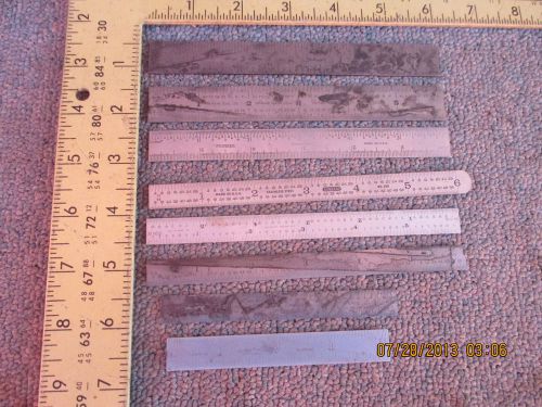 8 Lot 4/6&#034; Millers Falls, Starrett, Lufkin, Pioneer, General, Union Rule Tools