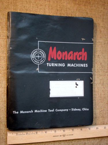 Monarch Turning Toolmaker Lathe 13&#034; Series 60 Spec Brochure &amp; Product Manual