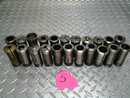 Lot of 22 5C Collets for Mill Milling Lathe