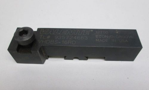 Valenite vhdbs-16rd econ o groove tool holder d298134 for sale