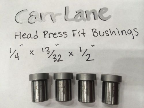 Carr Lane (4) 1/4X13/32X1/2&#034; Head Press Fit Drill Bushings NEW!! Top Of The Line