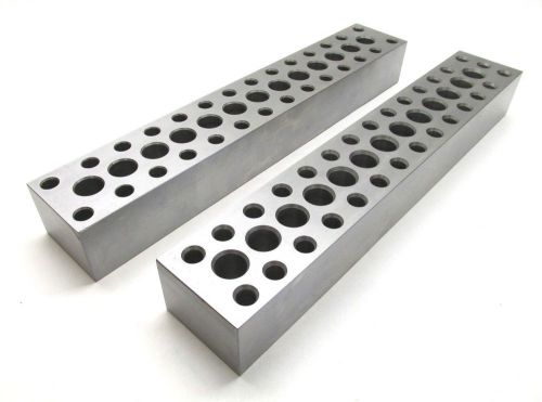 NICE! MATCHED PAIR OF PRECISION STEEL PARALLEL SET UP BLOCKS - 16&#034; x 2-3/4&#034; x 2&#034;