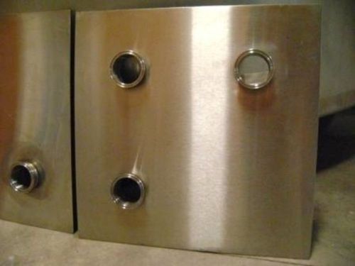 Tri clover 3&#034; stainless flowvert panel (2 available) for sale