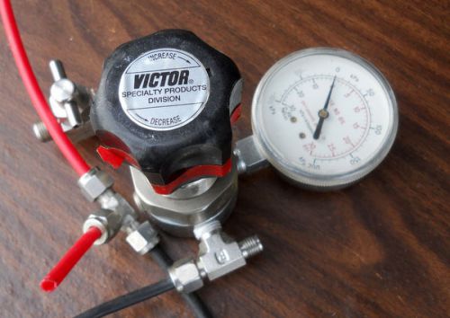 Victor Compressed Gas Single Gauge Stainless Steel Regulator Air 30PSI