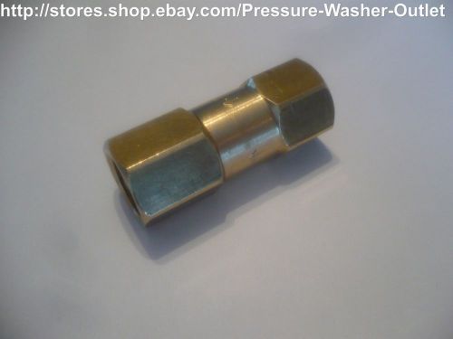 3/8&#034; inline check valve 3000 fxf npt solid brass new j.e.adams maxi-flow for sale