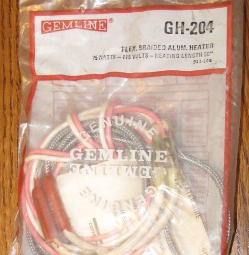 Gemline gh-204 flex. braided aluminum  heater 75 w 115 volt for sale