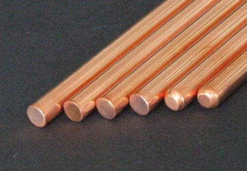 1pcs 99.9% pure copper cu metal rod cylinder diameter 6mm, length 200mm for sale