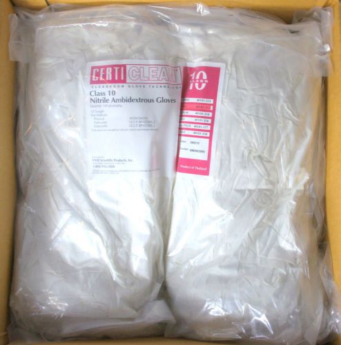 1000 vwr cert-clean room gloves small size 40101-352 12 inch cleanroom class 10 for sale