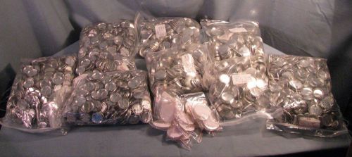 2,000 FULL BUTTON SETS (6,000 PARTS) TO MAKE 1 1/4&#034; 32MM PINBACK BUTTONS