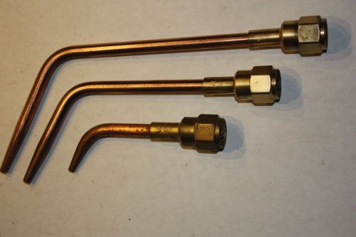 Victor welding tip set for medium (100, 100c, 100fc) torch handle, 3 pcs for sale