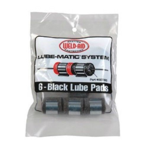 WELD-AID Lube-Matic System 6 Black Lube Pads for Wire Feeding #007060