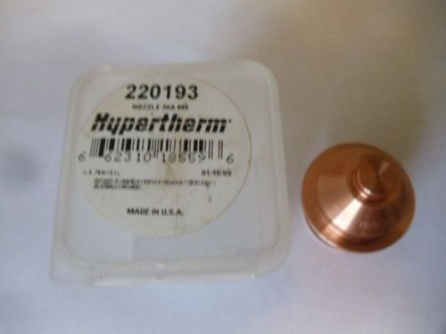Hypertherm Plasma Cutter part # 220193 nozzle 30 amp for Mild Steel.  New