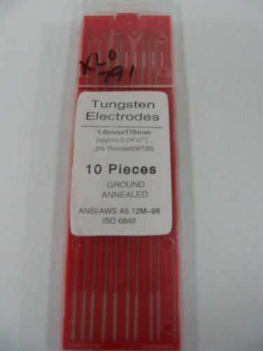 Tungsten electrodes .040&#034; x 7&#034; 2% thoriated - new for sale