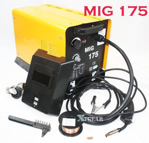Auto Welder Fabrication  MIG 175 160AMP 110V Mag Flux Core Welding Machine Gas