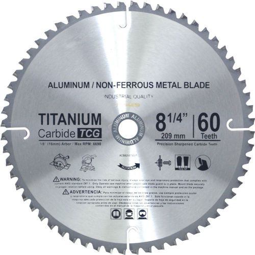 Non Ferrous Metal Cutting Saw Blade 8 1/4 Teeth For Aluminum Plastic